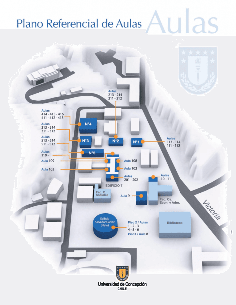 Plano referencial de aulas